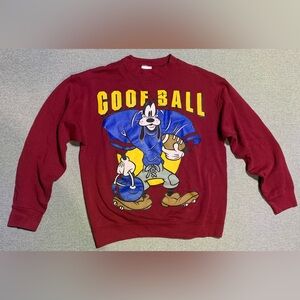 Vintage Mickey & Co. Disney Goof Ball/Goofy Football Sweatshirt Size Large